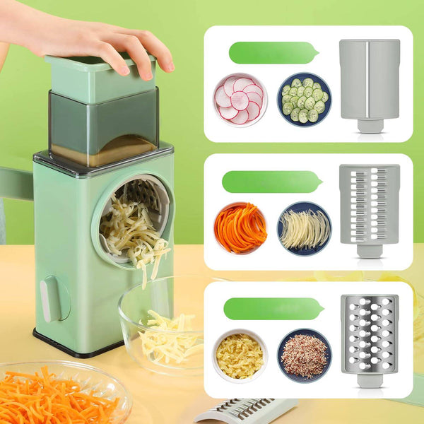 Mandoline manuelle rotative lames